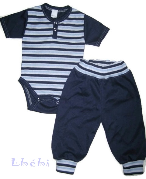 Sötét kék Body hosszú/rövid/ujjatlan + egyszinü nadrág.44-től-140-ig.