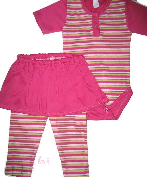 Szoknyás leggings pamut + body.44-től-140-es méretig.