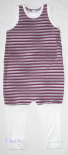 Baba/gyerek Tipegő hálózsák pamut /pink csikos,fehérrel/ 44-től-134-ig.